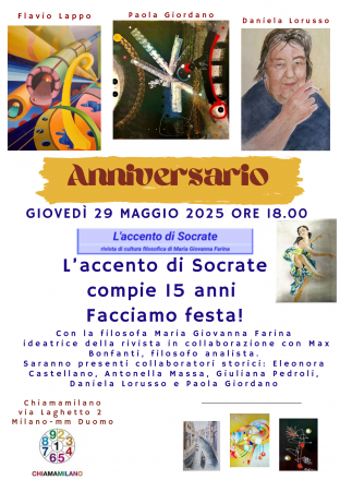 Anniversario della rivista online l'accento di socrate